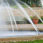 Penn State Arboretum water fountain